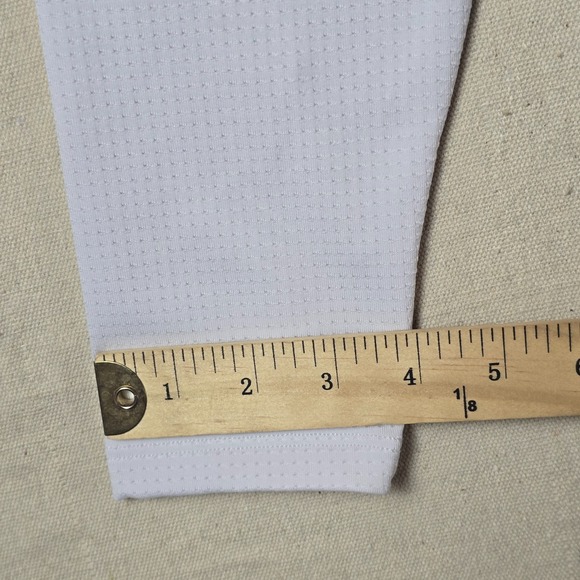 Bombshell Sportswear OG Sock Leggings Size S Heather Blue Red Stripe Thigh High - Picture 6 of 11